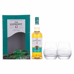 The Glenlivet 12 Years Old DOUBLE OAK 40% Vol. 0,7l in Giftbox with 2 glasses