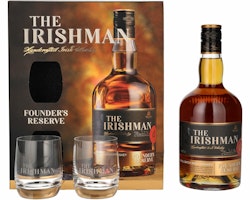 The Irishman FOUNDER'S RESERVE Small Batch Irish Whiskey 40% Vol. 0,7l in Giftbox with 2 glasses