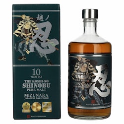 The Shinobu Pure Malt 10 Years Old Whisky MIZUNARA Japanese Oak Finish 43% Vol. 0,7l in Giftbox