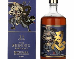 The Shinobu Pure Malt 15 Years Old Whisky MIZUNARA Japanese Oak Finish 43% Vol. 0,7l in Giftbox