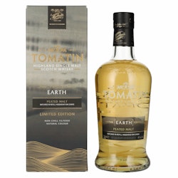 Tomatin EARTH Five Virtues Series Limited Edition PEATED MALT 46% Vol. 0,7l in Giftbox