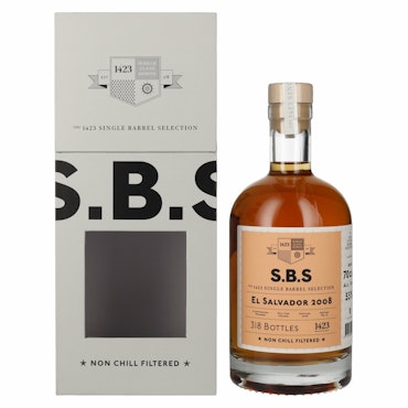 1423 S.B.S EL SALVADOR Rum 2008 55% Vol. 0,7l in Giftbox