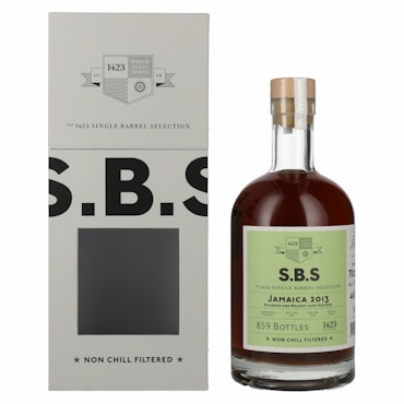 1423 S.B.S JAMAICA Bourbon and Brandy Cask Matured 2013 46% Vol. 0,7l in Giftbox