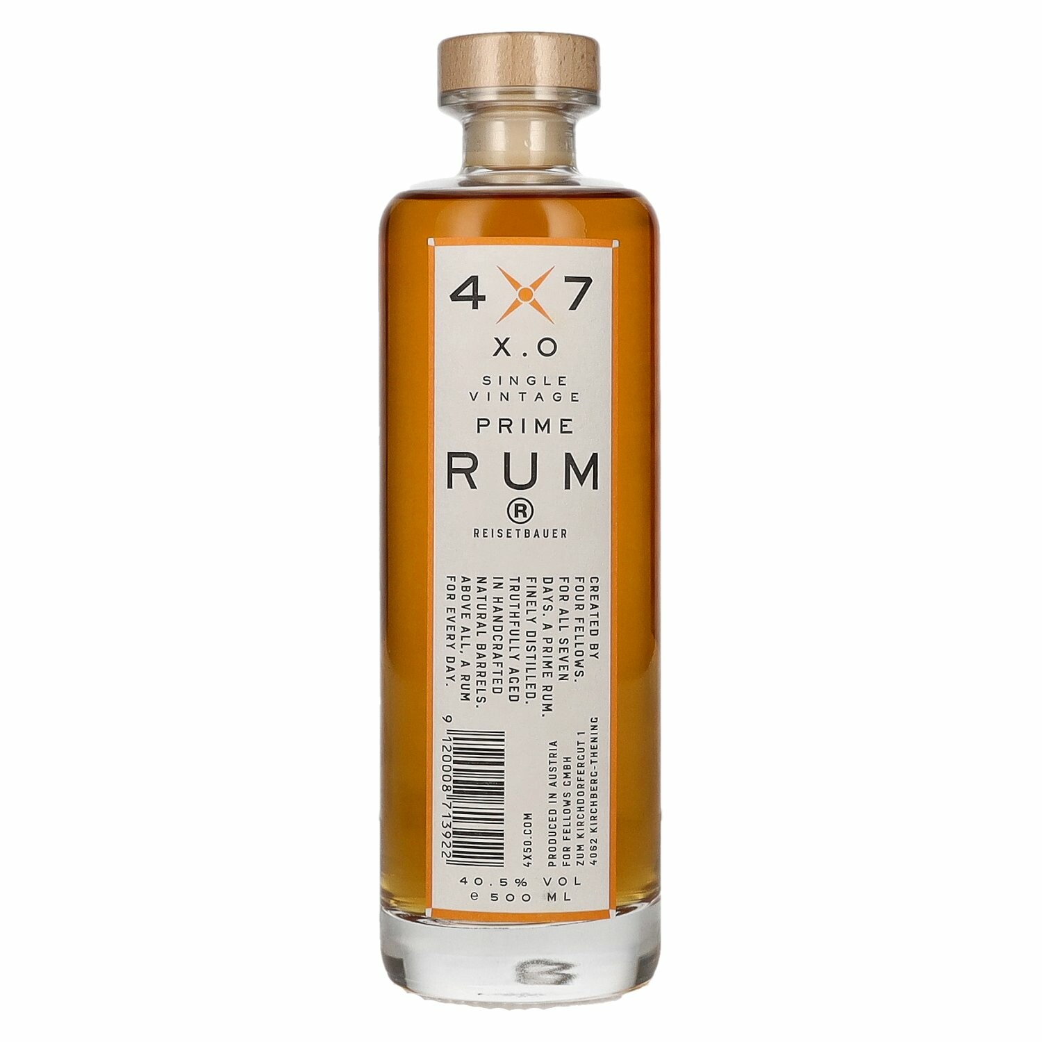 4X7 X.O Single Vintage Prime Rum 40,5% Vol. 0,5l