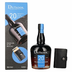 Dictador 20 Years Old ICON RESERVE 40% Vol. 0,7l in Giftbox with Geldbörse