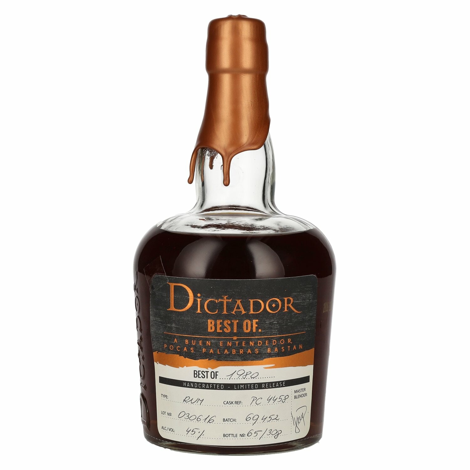 Dictador BEST OF 1980 Colombian Rum 030616/PC4458 Limited Release 45% Vol. 0,7l
