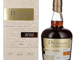 Dictador EPISODIO I 22 Years Old AMERICAN OAK CASK Rum 1999 41% Vol. 0,7l in Giftbox