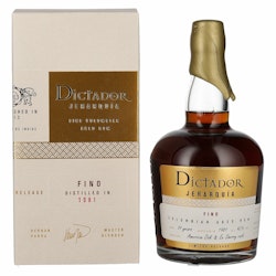 Dictador JERARQUÍA 39 Years Old FINO Rum 1981 42% Vol. 0,7l in Giftbox