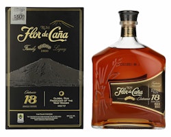 Flor de Caña Centenario 18 Years Old Single Estate Rum 40% Vol. 1l in Giftbox