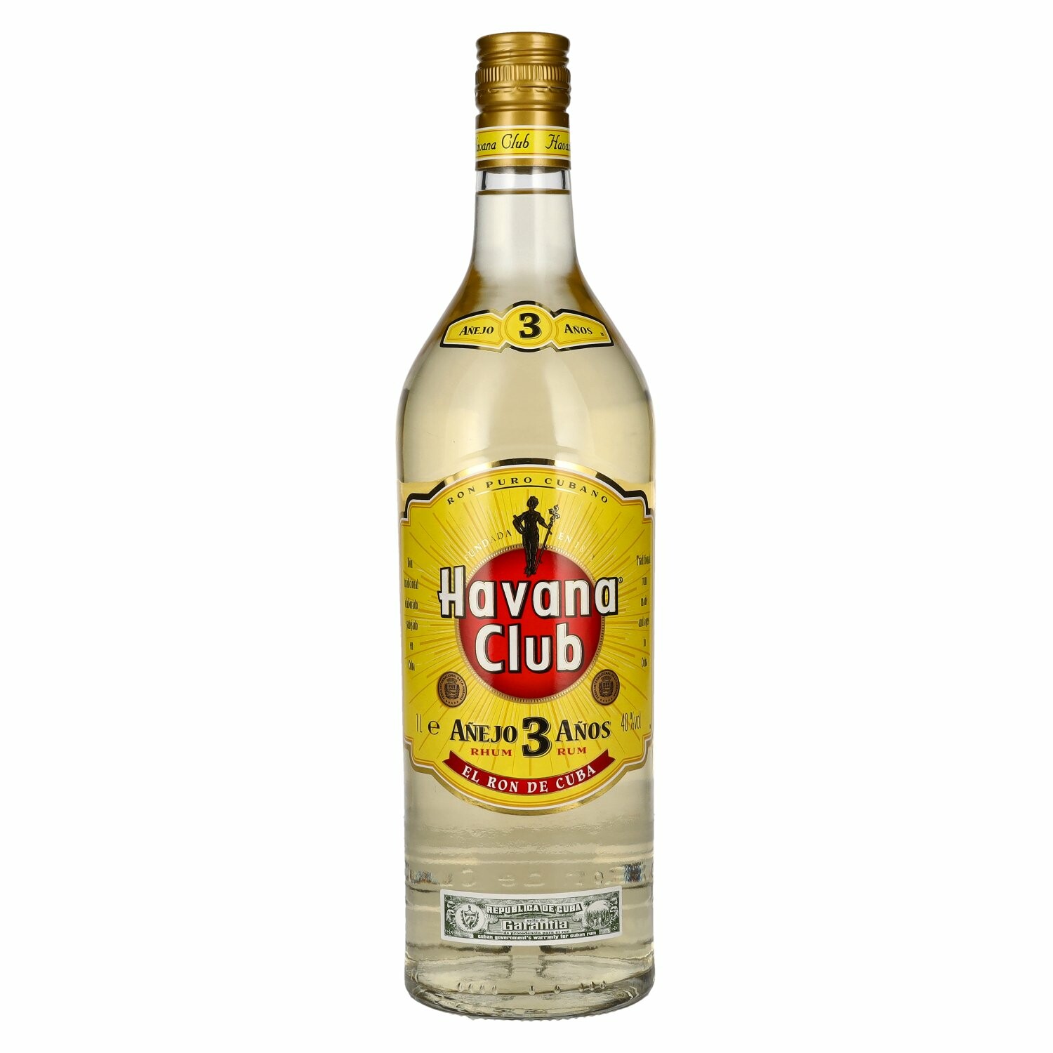 Havana Club Añejo 3 Años Rum 40% Vol. 1l