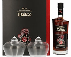 Malteco Ron Reserva del Fundador 20 Años 40% Vol. 0,7l in Giftbox with 2 glasses