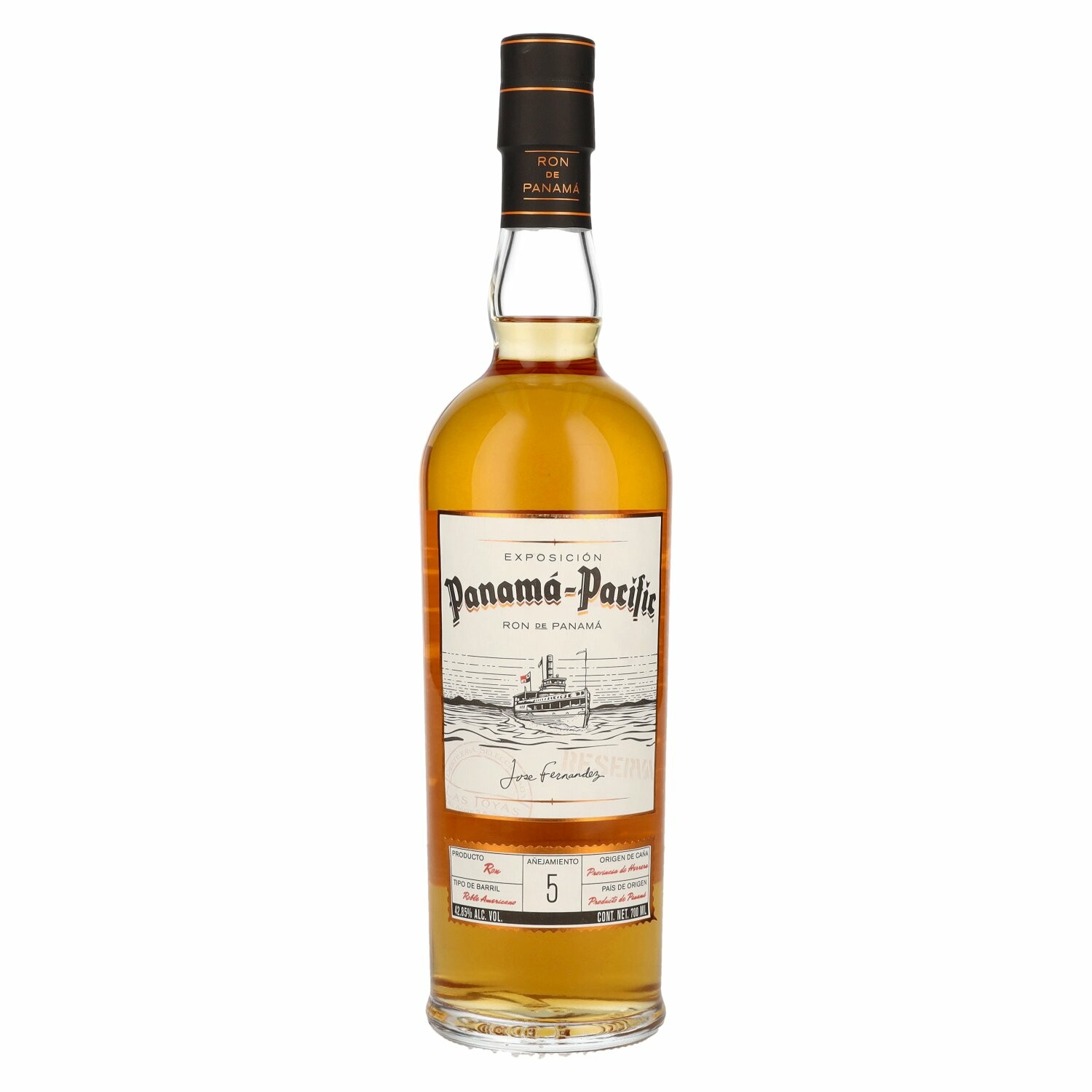 Panamá-Pacific 5 Años Rum 42,9% Vol. 0,7l