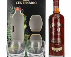 Ron Centenario FUNDACIÓN 20 Sistema Solera Rum 40% Vol. 0,7l in Giftbox with 2 glasses