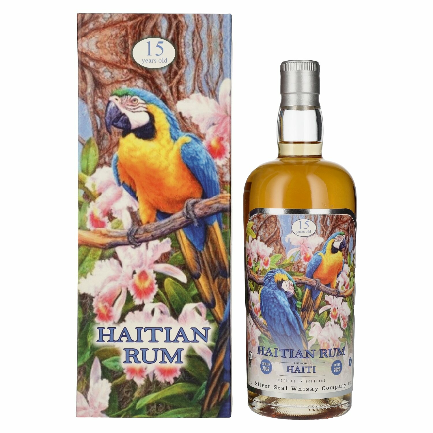 Silver Seal HAITIAN 15 Years Old Rum 2004 51,2% Vol. 0,7l in Giftbox