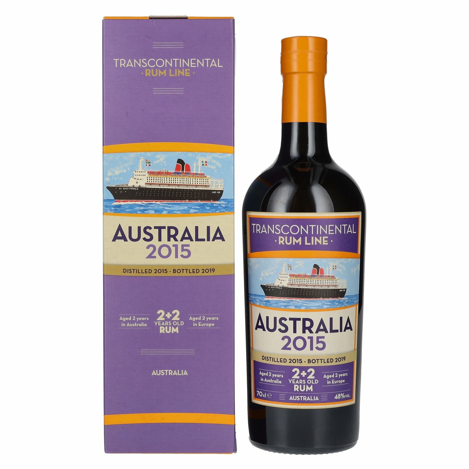 Transcontinental Rum Line AUSTRALIA 2015 48% Vol. 0,7l in Giftbox