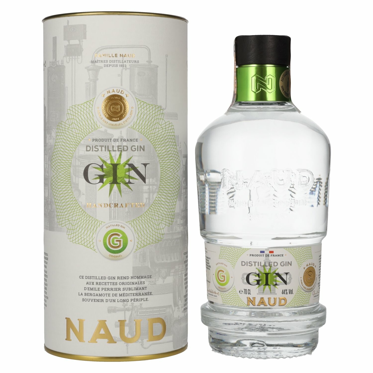 Naud Distilled Gin 44% Vol. 0,7l in Giftbox