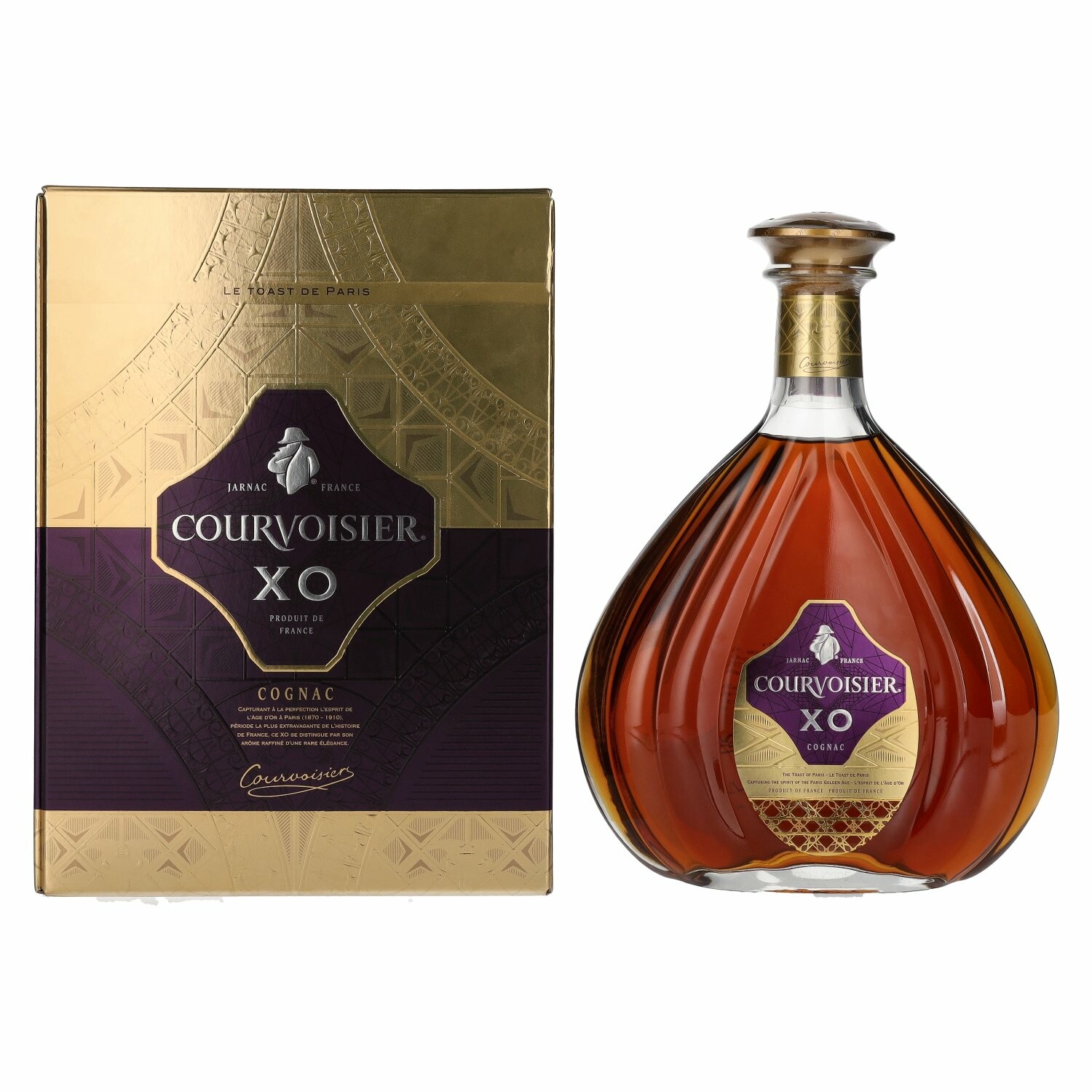 Courvoisier XO Cognac Le Toast de Paris 40% Vol. 0,7l in Giftbox