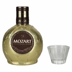 Mozart Gold Chocolate Cream 17% Vol. 0,5l in Giftbox with glass