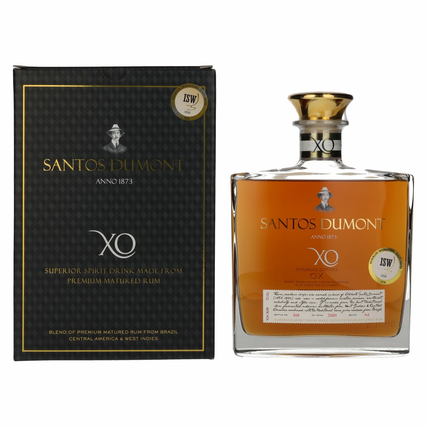 Santos Dumont XO Superior Spirit Drink 40% Vol. 0,7l in Giftbox