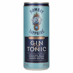 Bombay SAPPHIRE Gin & Tonic 6,5% Vol. 12x0,25l Dosen