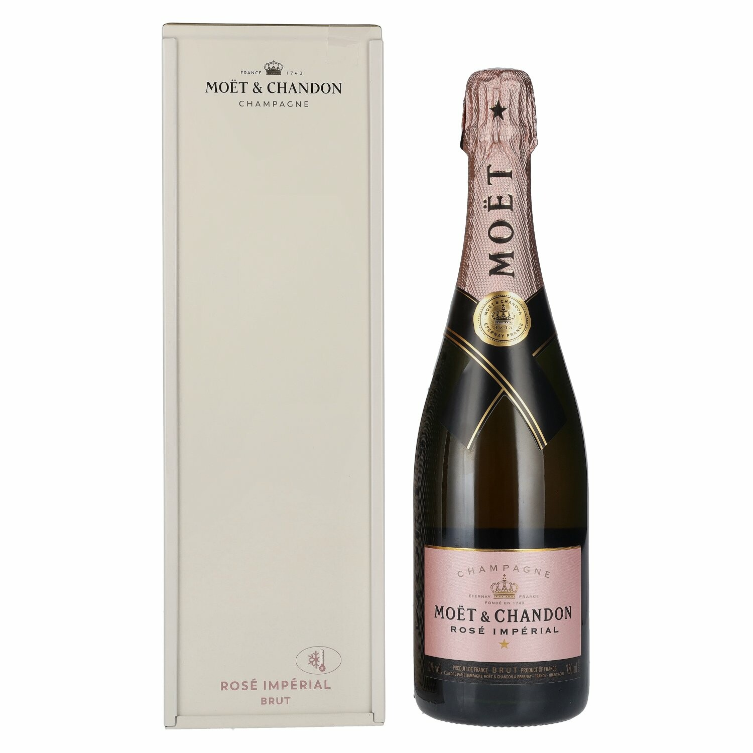 Moët & Chandon Champagne ROSÉ IMPÉRIAL Brut 12% Vol. 0,75l in Tinbox