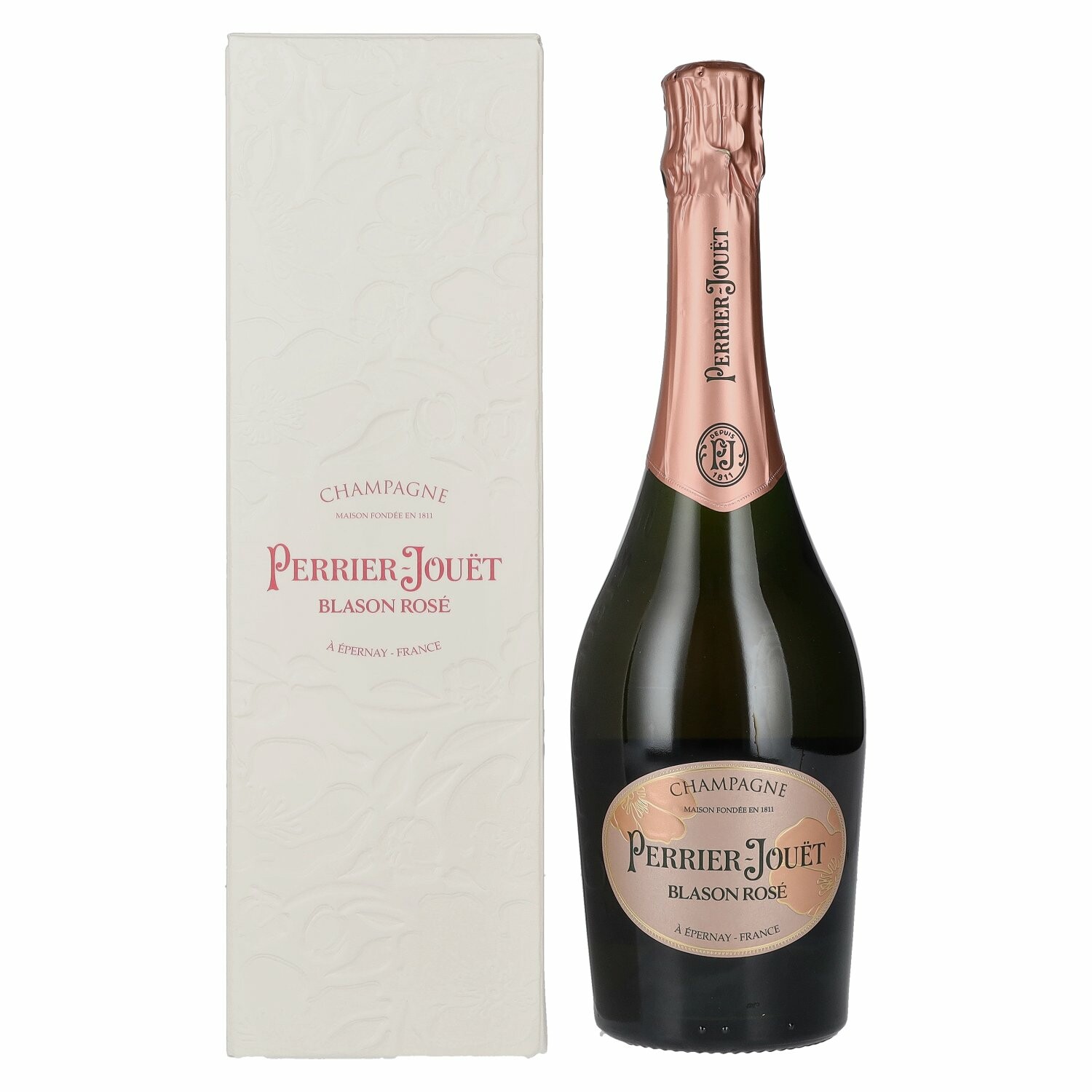 Perrier-Jouët Champagne Blason Rosé Brut 12,5% Vol. 0,75l in Giftbox