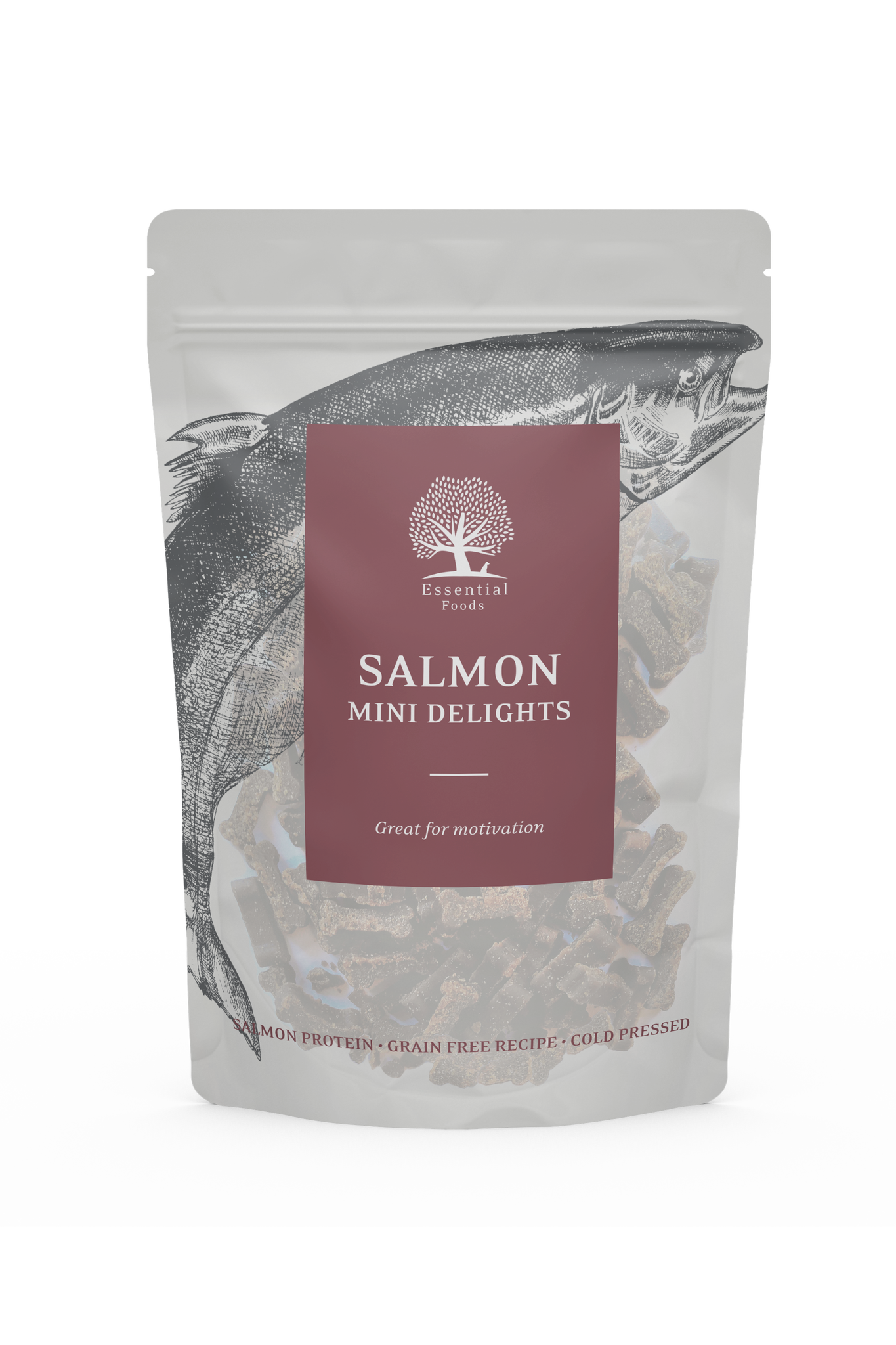 Essential Salmon Mini Delights, belöningsgodis 100 g.