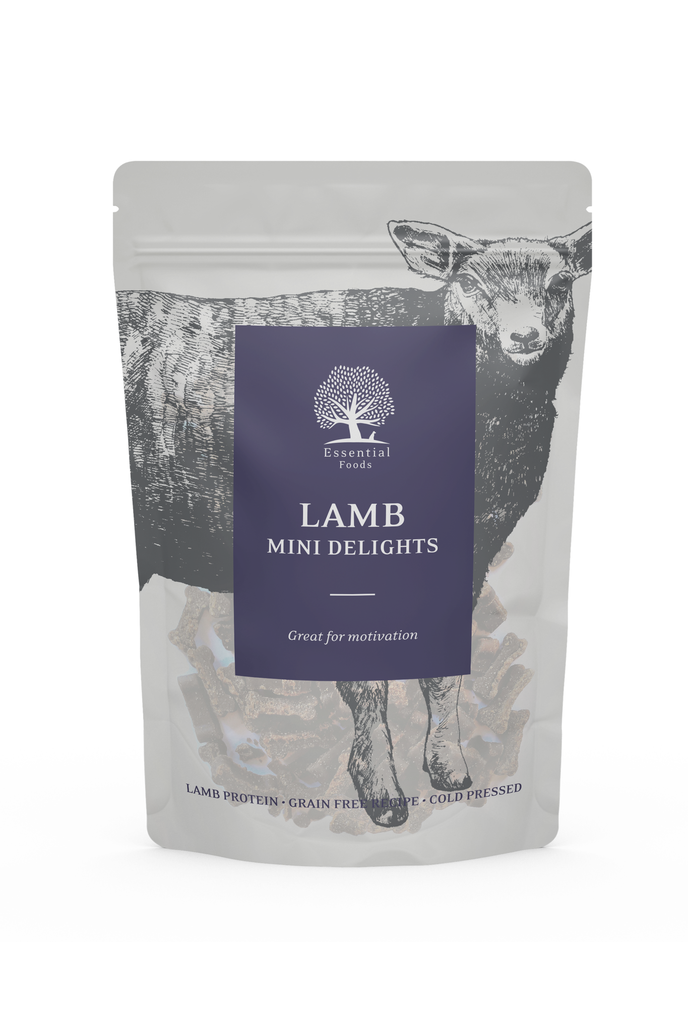 Essential Lamb Mini Delights, Belöningsgodis 100 g.