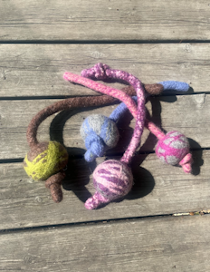 Tovad boll med handtag