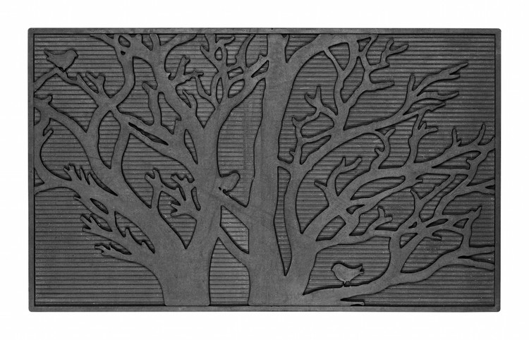 Dörrmatta "Tree", naturgummi, 75x45 cm, Dixie
