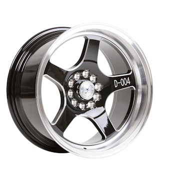 Fälgar | 59°North Wheels D-004 8,5x17" ET10 5x114,3/5x120 Black/champer/polished lip