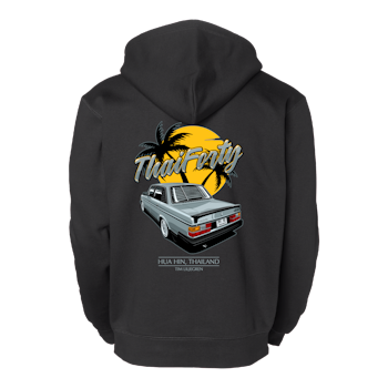 Hoodie ”ThaiForty” svart