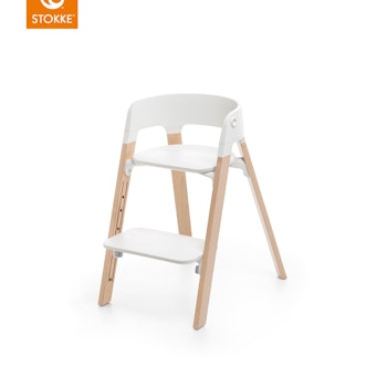 Stokke® Steps™ Bundles White Seat / Natural Legs