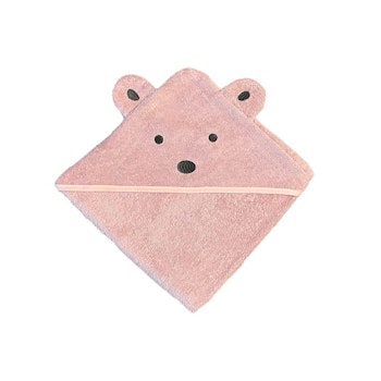 Mini Dreams Badcape Teddy Bear Dusty Pink