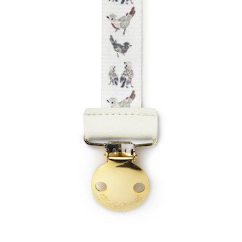 Elodie Pacifier Clip Feathered Friends