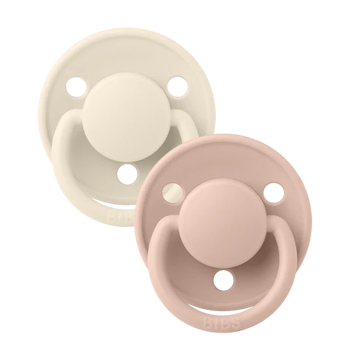BIBS De Lux 2 PACK Silicone Onesize Ivory/Blush