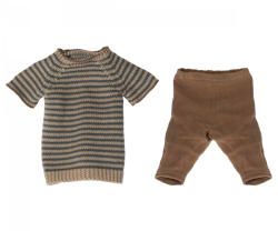 Maileg- Knitted overall,Size 4/ tillbehör