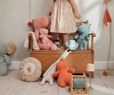 Maileg- Cushion,Round,Flower/ kudde