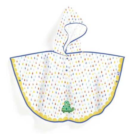 Djeco- Rain Cape S - Turtle/ Rain Cape