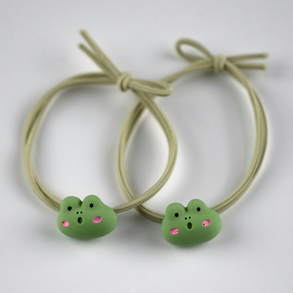 Busy Lizzie Hårsnodd ELASTICS – FROG/ GRODA