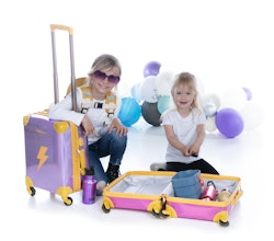 Kopia Suitcase Purple Lightning/ resväska med hjul.