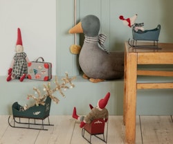 Maileg- Sleigh, Mouse - Red