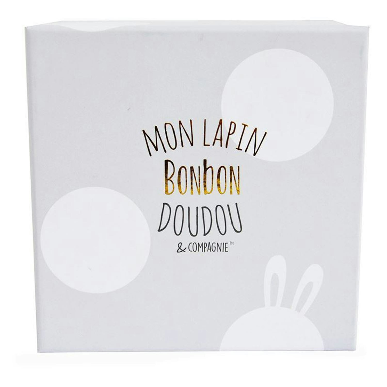 Kopia Doudou Et Compagnie- LAPIN BONBON Booties with Rattle, Taupe - 0/6 months