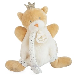 Doudou Et Compagnie- OURS PETIT ROI - Comforter Bear With Pacifier Holder/ Snutte med Napphållare.