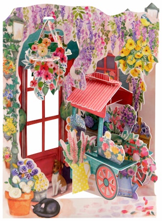Kopia Santoro- Swing Cards - Florist And Flower Cart