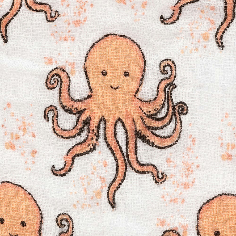 Jellycat- Odell Octopus Gift Set/ snuttefilt