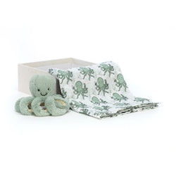 Jellycat- Odyssey Octopus Gift Set/ snuttefilt