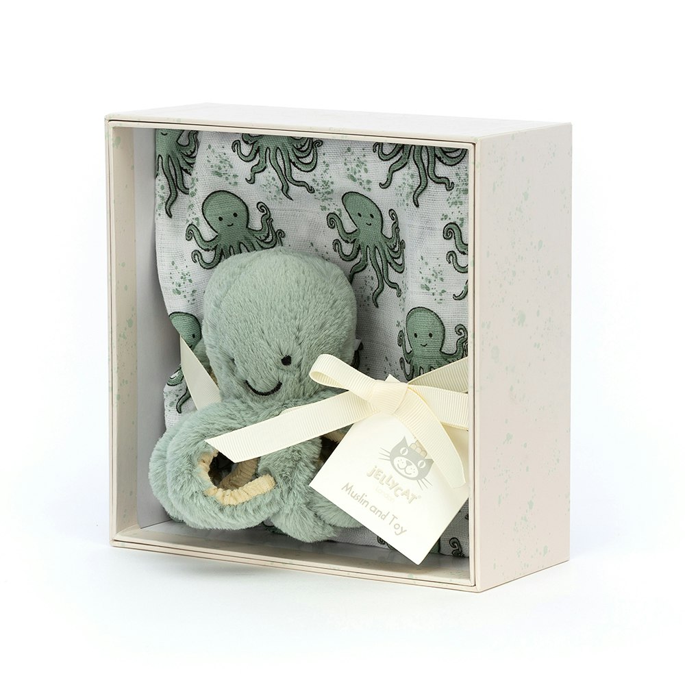 Jellycat- Odyssey Octopus Gift Set/ snuttefilt