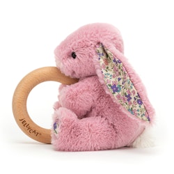Jellycat- Blossom Tulip Bunny Wooden Ring Toy/ bitring