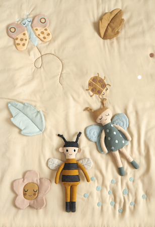 Roommate- Activity Blanket -Baby Bugs - PASTEL/ aktivitetlek